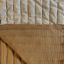 Printed Quilted Double Gauze COUNTRY Ochre / Havana